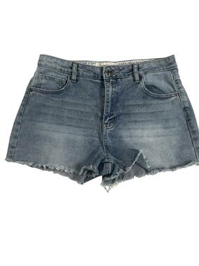 Project Rebel Stretch Mid Rise Frayed Hem Denim Cutoff Jean Shorts Size 11